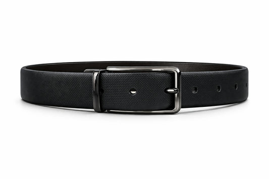Leather Patta Full-Grain Leather Reversible Belt – Black & Brown | Premium & Stylish
