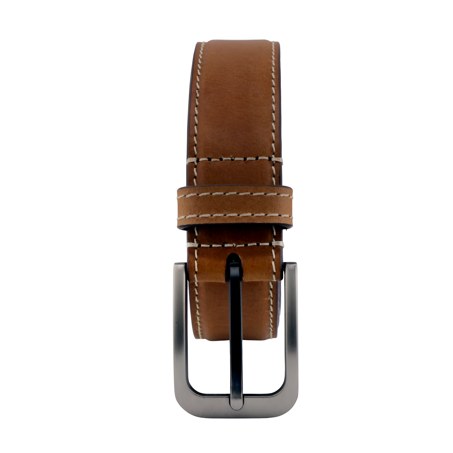 Leather Patta Full-Grain Leather Premium Brown Dress Belt for Men – Stylish & Durable