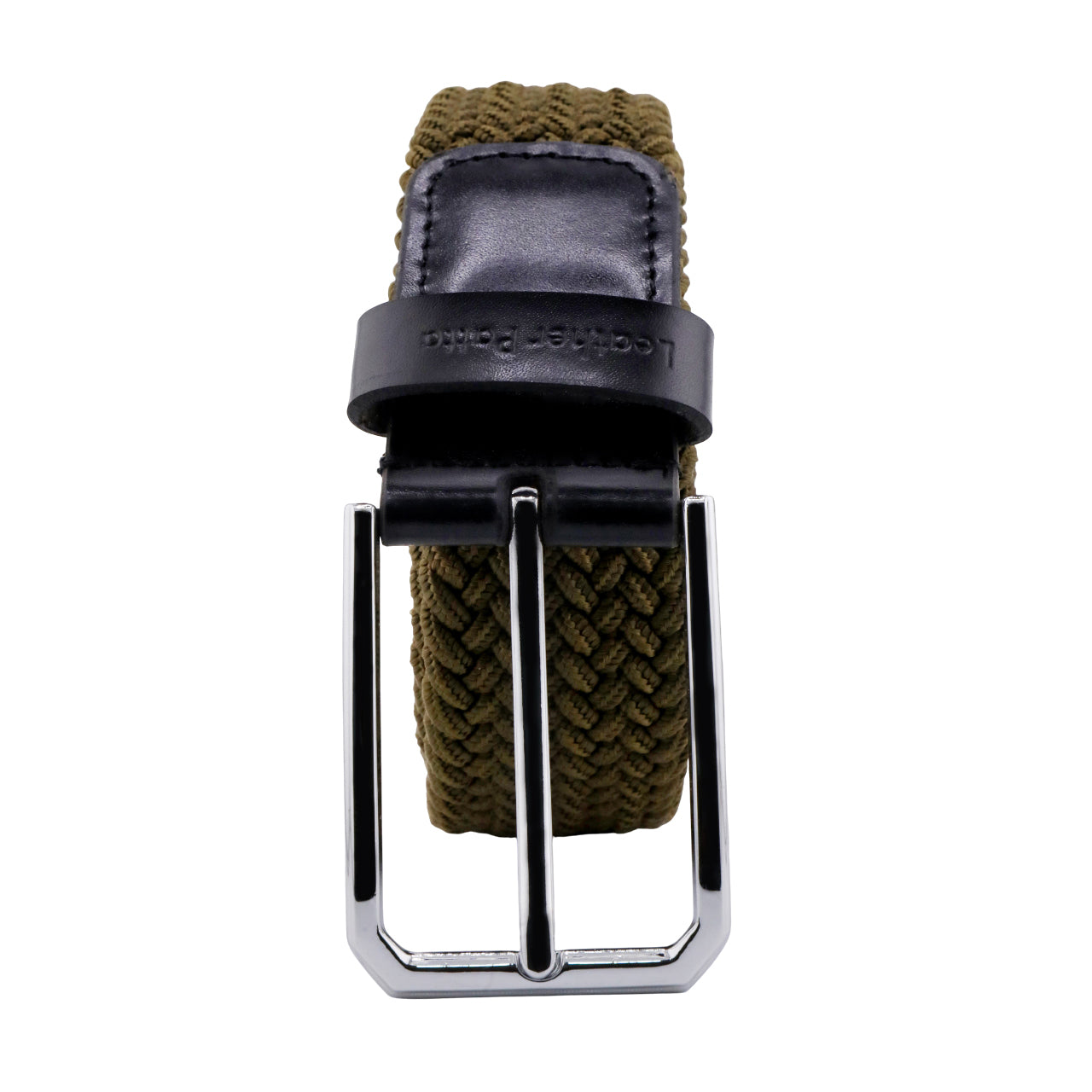 Leather Patta™ Premium Stretch Canvas Belt – Olive