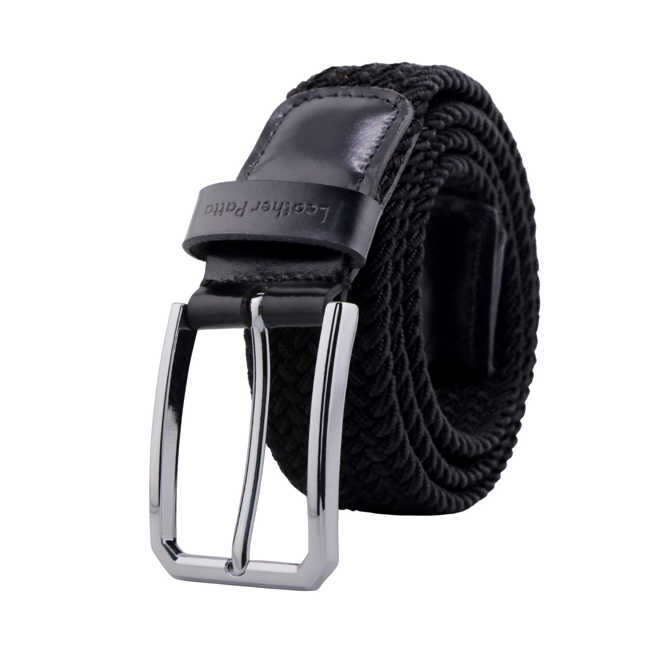Leather Patta™ Premium Stretch Canvas Belt – Black