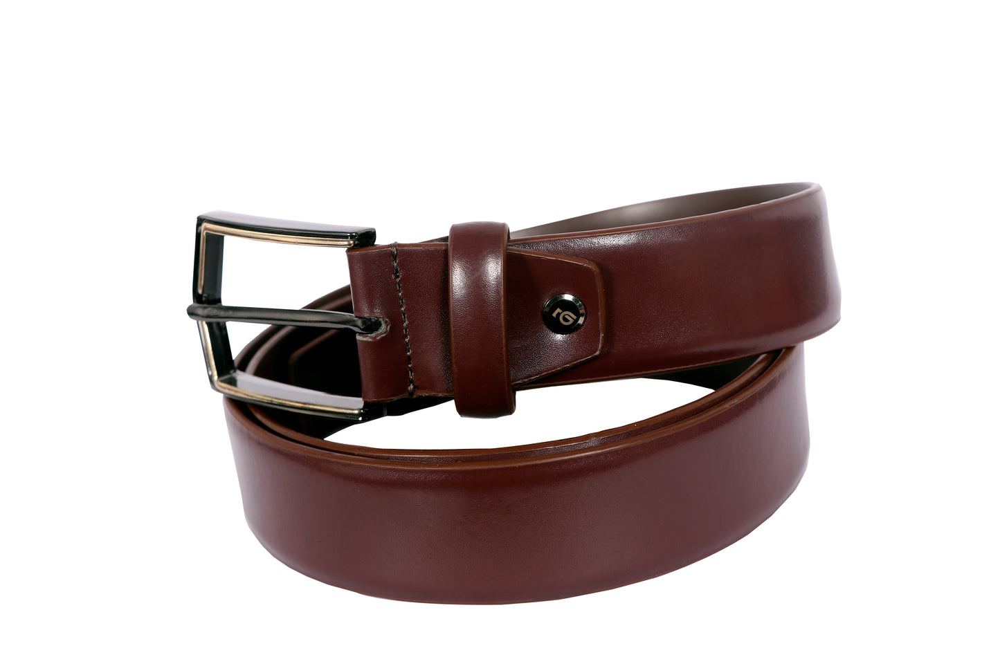Leather Patta Men’s Genuine Leather Cherry Semi-Formal Belt with Premium Alloy Pin Buckle