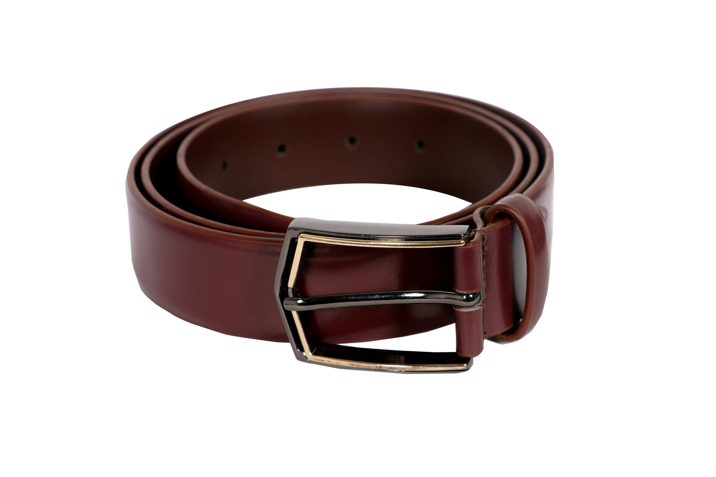 Leather Patta Men’s Genuine Leather Cherry Semi-Formal Belt with Premium Alloy Pin Buckle