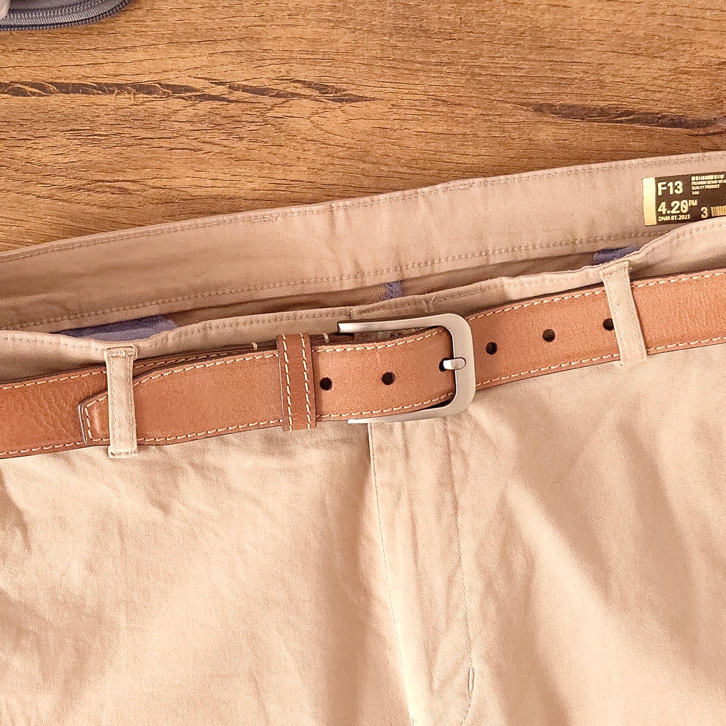 Leather Patta Full-Grain Leather Premium Brown Dress Belt for Men – Stylish & Durable