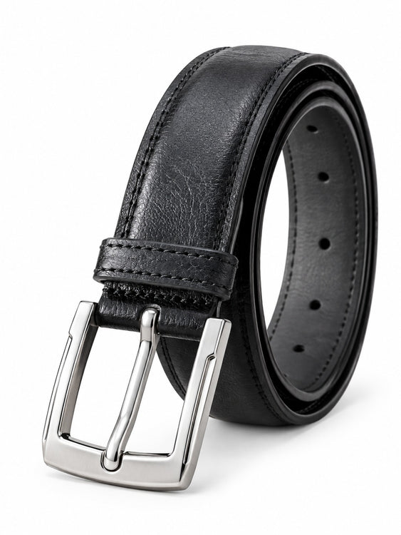 Men Leather Solid Formal Belt