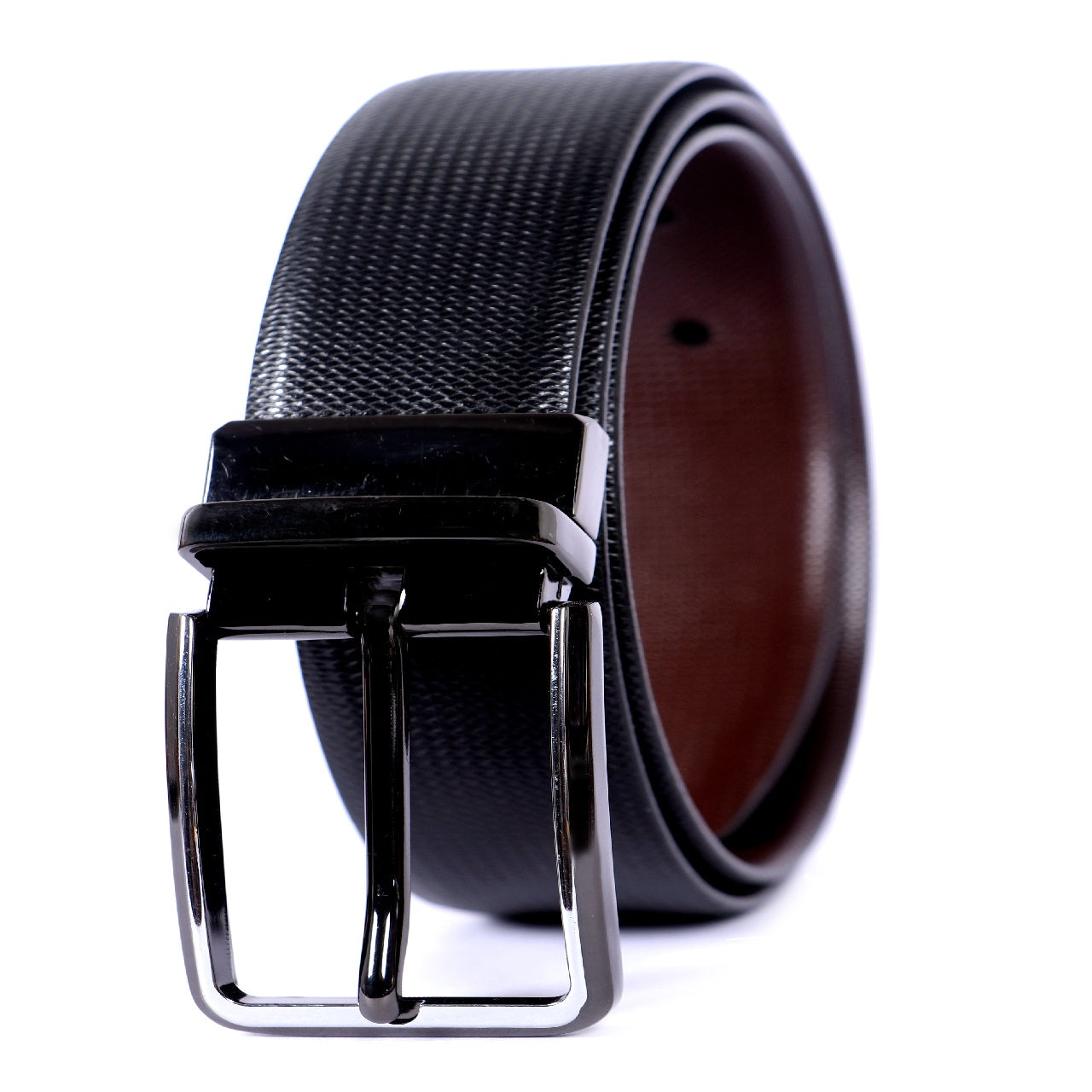 Leather Patta Full-Grain Leather Reversible Belt – Black & Brown | Premium & Stylish