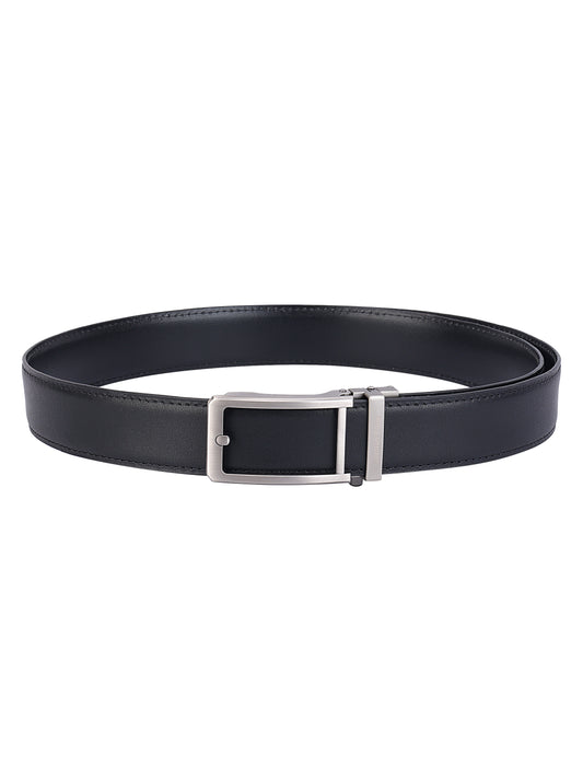 Premium Genuine Leather Formal Auto-Lock Belt – Black | Modern Elegance