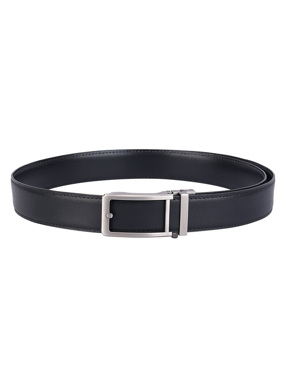 Premium Genuine Leather Formal Auto-Lock Belt – Black | Modern Elegance alternate view