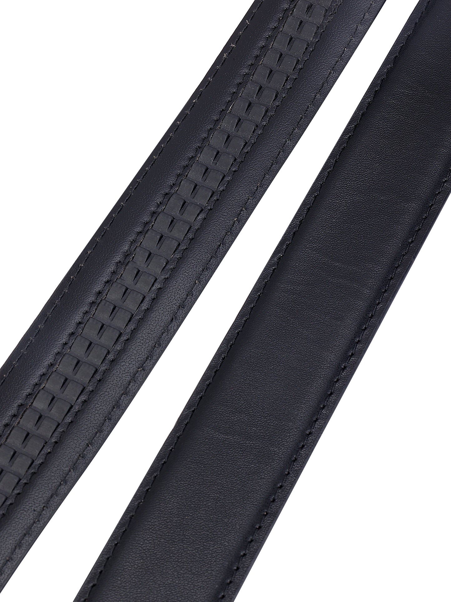 Leather Patta Men’s Premium Genuine Leather Auto-Lock Belt – Black | Modern Elegance