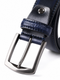 Leather Patta Premium Genuine Leather Formal Belt – Navy Blue