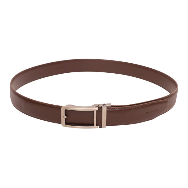 Leather Patta Men’s Premium Genuine Leather Auto-Lock Belt – Brown | Modern Elegance alternate view