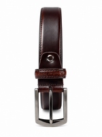 Leather Patta Premium Genuine Leather Formal Belt for Men – Dark Brown
