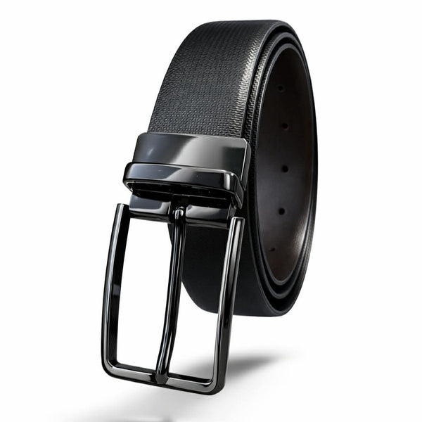 Leather Patta Full-Grain Leather Reversible Belt – Black & Brown | Premium & Stylish
