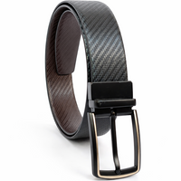 Leather Patta Premium Full-Grain Leather Reversible Belt – Black & Brown | Sleek & Durable