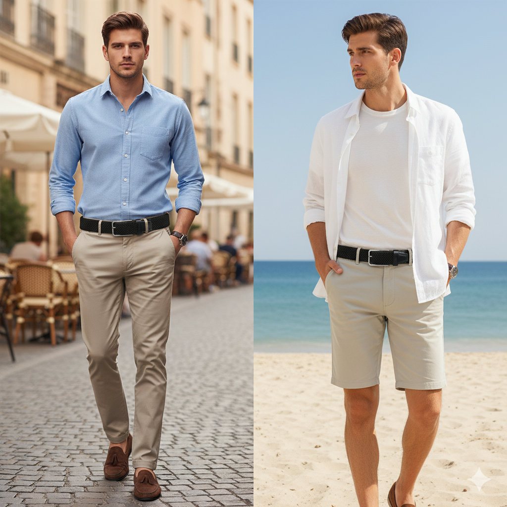 Leather Patta™ Premium Stretch Canvas Belt – Black