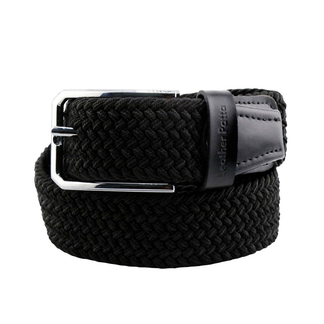 Leather Patta™ Premium Stretch Canvas Belt – Black