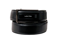 Men's Black Genuine Leather Formal Auto-Lock Belt – Classic Finish