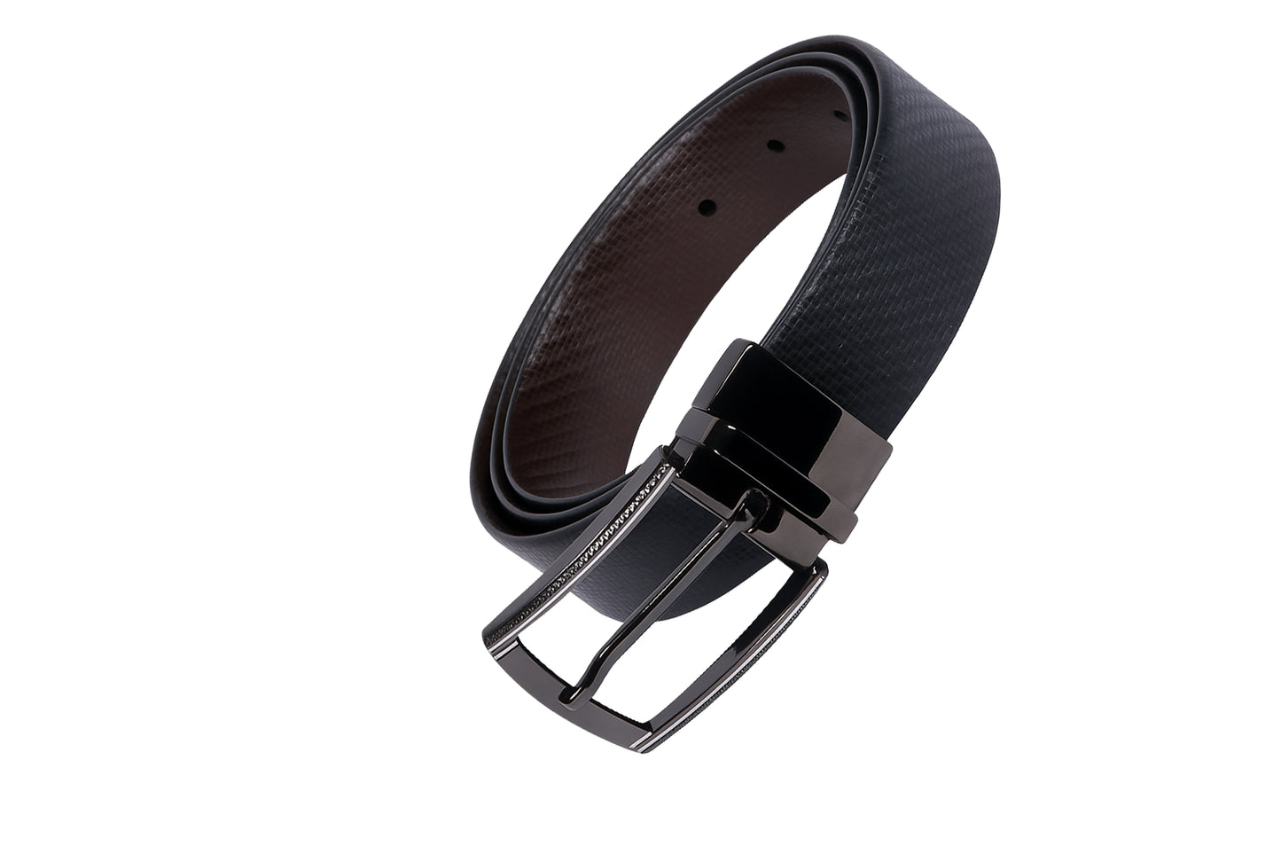 Leather Patta Full-Grain Leather Reversible Belt – Sleek Black & Brown | Premium & Versatile