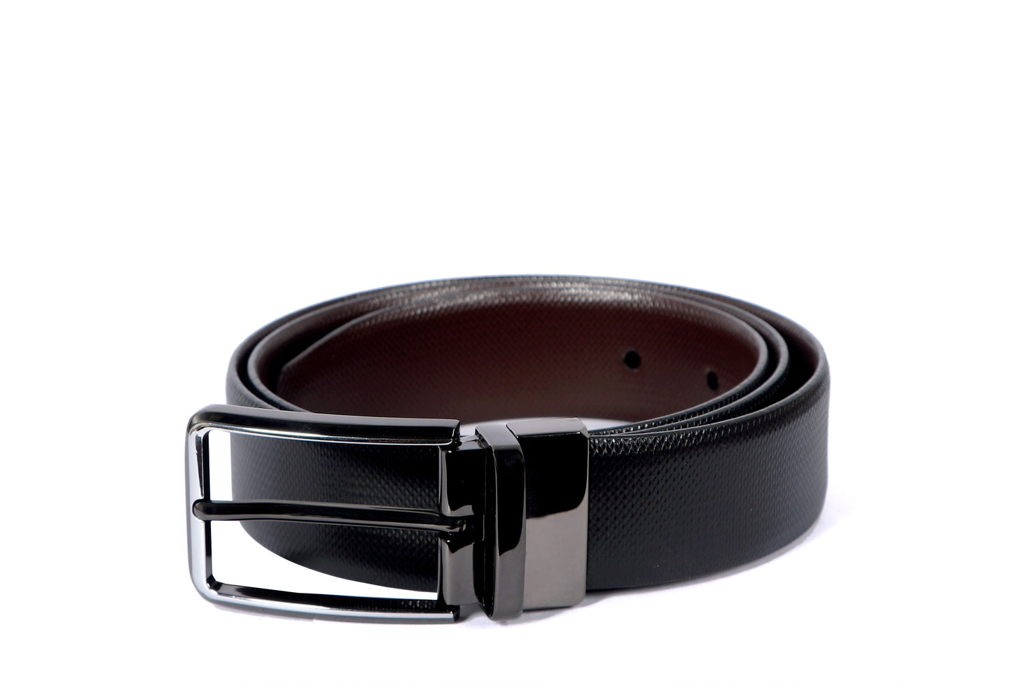 Leather Patta Full-Grain Leather Reversible Belt – Black & Brown | Premium & Stylish