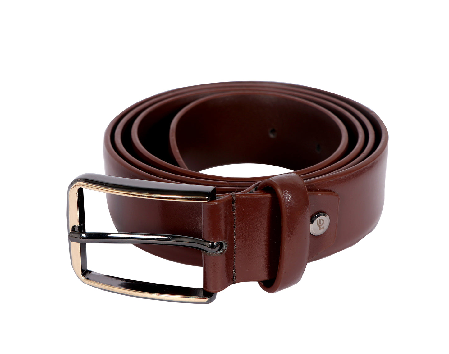 Leather Patta Men’s Genuine Leather Cocoa Semi-Formal Belt with Premium Alloy Pin Buckle