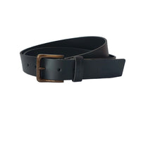 Black Leather Profile Belt